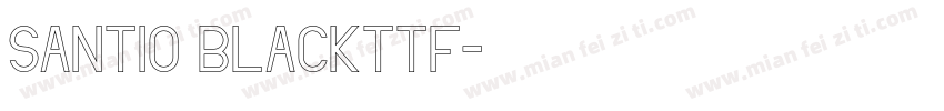 Santio Blackttf字体转换